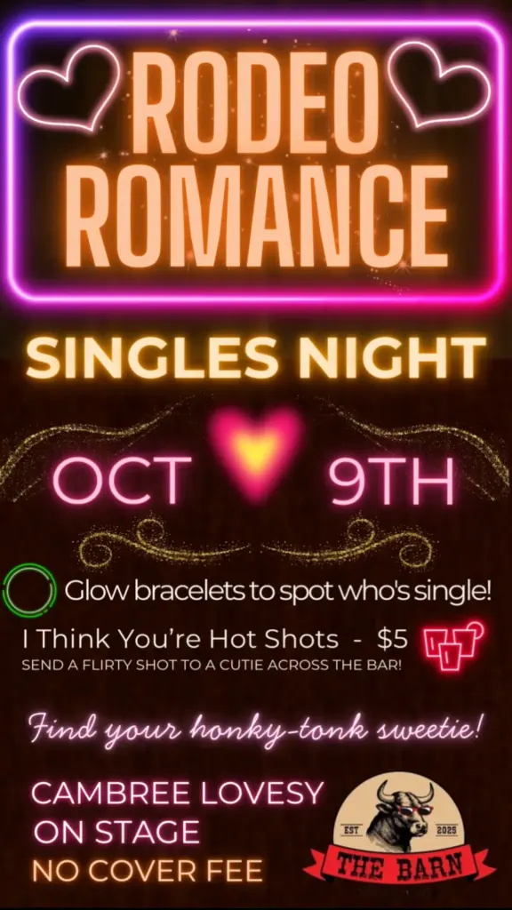 rodeo romance singles night oct 9