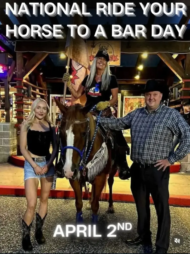 national ride your horse to a bar day